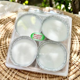 ตะโก้ไส้สาคูกวนผสมแห้ว 4 ชิ้น