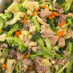 ผัดผักรวมหมู