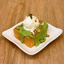 โทสต์สังขยาใบเตย/ชาไทย : Pandan Custard Toast