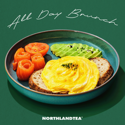 Smoked Salmon Avocado Scrambled Sourdough Toast