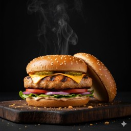 [อร่อยซ่ากับโค้ก] เบอเกอร์หมู +  โค้ก ไม่มีน้ำตาล (กระป๋อง) 