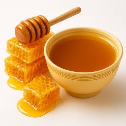 น้ำขิงร้อนผสมน้ำผึ้ง