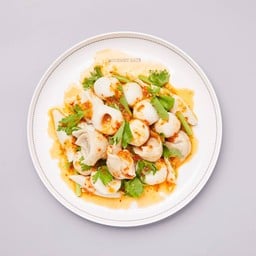 ยำลูกชิ้นปลาเยาวราช - ขนมจีบต้มเฮียเสก