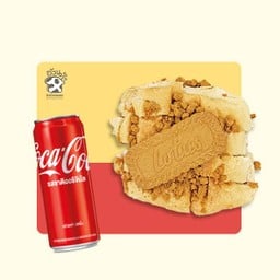 [อร่อยซ่ากับโค้ก] ก้อนบิสคอฟ +  โค้ก ออริจินัล (กระป๋อง)