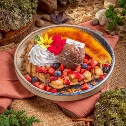 Waffle summer icecream