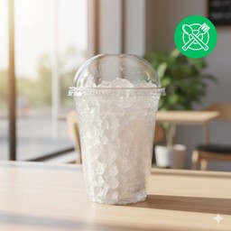 แก้วน้ำใส่น้ำแข็ง