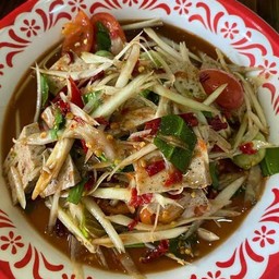 ปลาร้าใส่หมูยอ