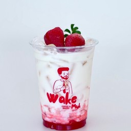 นมสดสตอเบอรี่ เย็น WM