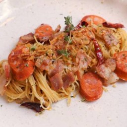 AGLIO PASTA Sausage Chilli