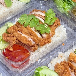 ข้าวมันไก่ทอด