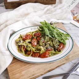 Veggie Pesto Fettucini