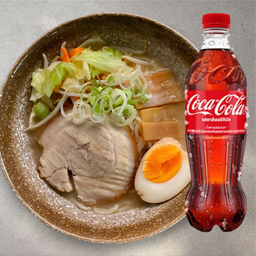 [อร่อยซ่ากับโค้ก] มิโซะราเมน +  แฟนต้า กลิ่นส้ม (กระป๋อง)