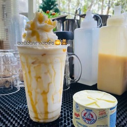 นมหมีคาราเมลปั่น