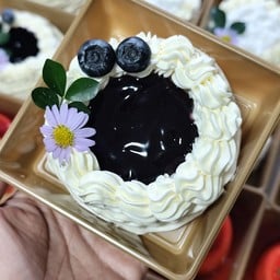 เค้กบลูเบอร์รี่ครีมสด