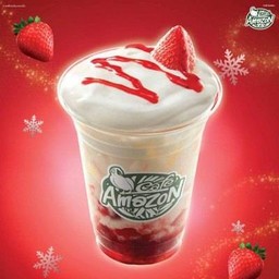 ลาเต้เย็น ครีมสตรอว์เบอร์รี