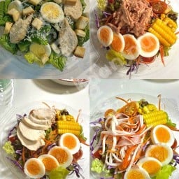 สลัดผัก ซีซาร์สลัด อาหารคลีน  by ครัวบ้านนุ ลาดพร้าว 80