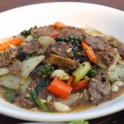 เก้ง-กวางผัดพริกไทยดำ