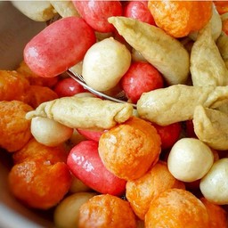 รวมระเบิด(ปลา,กุ้ง,ไส้กรอกแดง)