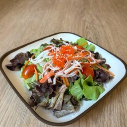 สลัดปูอัดไข่กุ้ง : Crab Stick Salad & Ebiko