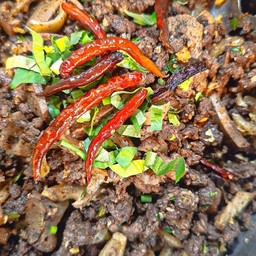 ลาบหมูเหนือ คั่วสุก