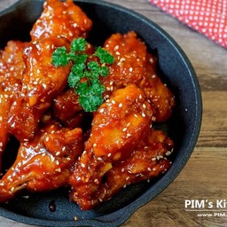 ปีกบนไก่ทอดซอสฮอตแอนด์สไปซี่ 5 ชิ้น