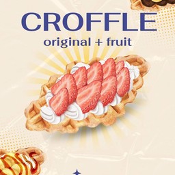 ครอฟเฟิล + ผลไม้