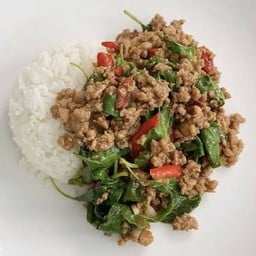 กระเพราะหมู(ราดข้าว)
