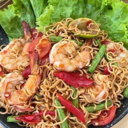 ตำมาม่ากุ้งสด