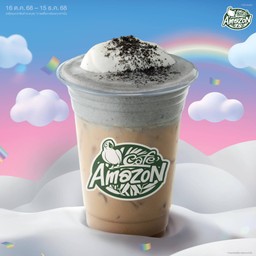 ลาเต้เย็น ครีมงาดำ