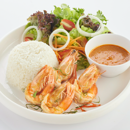 L ข้าวราด ฉู่ฉี่กุ้ง