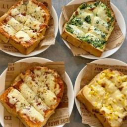 ปังชีสหน้าล้น (ขนมปังอบชีส) สายไหม