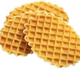 วาฟเฟิลแผ่นกรอบ 2 แผ่น