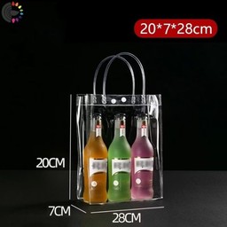 กระเป๋าพลาสติกใส PVC (28คูณ7คูณ20cm.) สต้อก5