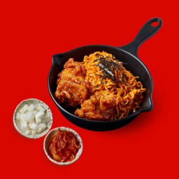 [Combo Set 2] มาม่าเกาหลีไก่ทอดโกชูจัง + กิมจิ + ไชเท้าดอง