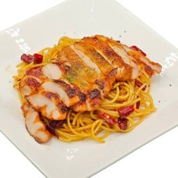 สปาเก็ตตี้ไก่สไปซี่ซอสพริกเผา 1 PC