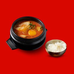 [Set 5] ซุปกิมจิ + ข้าวญี่ปุ่น