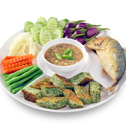 L น้ำพริกกะปิ ปลาทูทอด