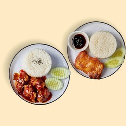 [Collab Pro 1] ข้าวไก่กรอบ + ข้าวไก่เผ็ดคุณแอ๊ว