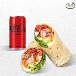 [อร่อยซ่ากับโค้ก] แรพซีซาร์ไก่และเบคอน (L) + โค้ก 180 มล.