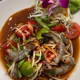 ตำกุ้งสด