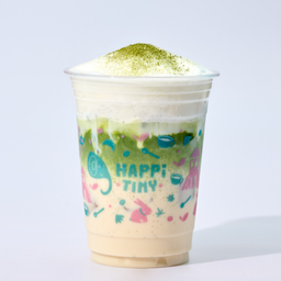 มัทฉะลาเต้ เย็น. Iced Matcha Latte