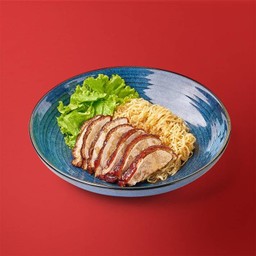 บะหมี่แห้งเป็ดย่างสีฟ้า