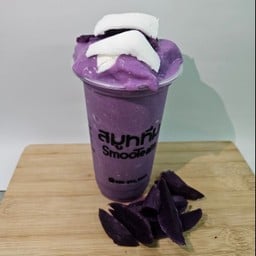 New..อร่อยมาก !! มันม่วงสด+มะพร้าวปั่น