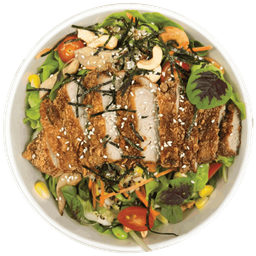 สลัดโบล์วโซบะและหมูนุ่มซอสพอนซึ