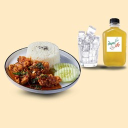 ข้าวไก่กรอบ ครัวคุณแอ๊ว อโศก