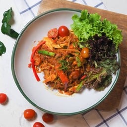 สปาเกตตี้ทูน่าต้มยำแห้ง