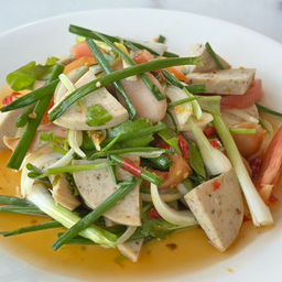 ยำหมูยอ (pork sausage salad)