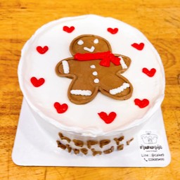 เค้กมินิมิอล/โทนขาว/คุกกี้  ขนาดครึ่งปอนด์ (V)