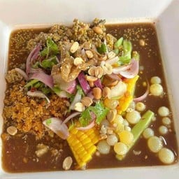 ยำ 3  ไข่ ไข่ปู ไข่ปลาริวกิว ไข่แมงดา