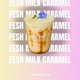 นมสดคาราเมลเย็น